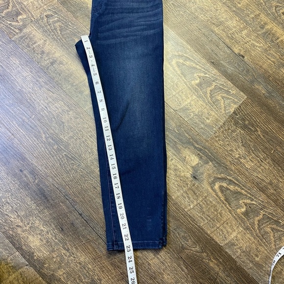 CLEARANCE Betabrand Crop Skinny Jeans Stretch Womens Small Dark Denim Ankle Zip - Picture 8 of 10
